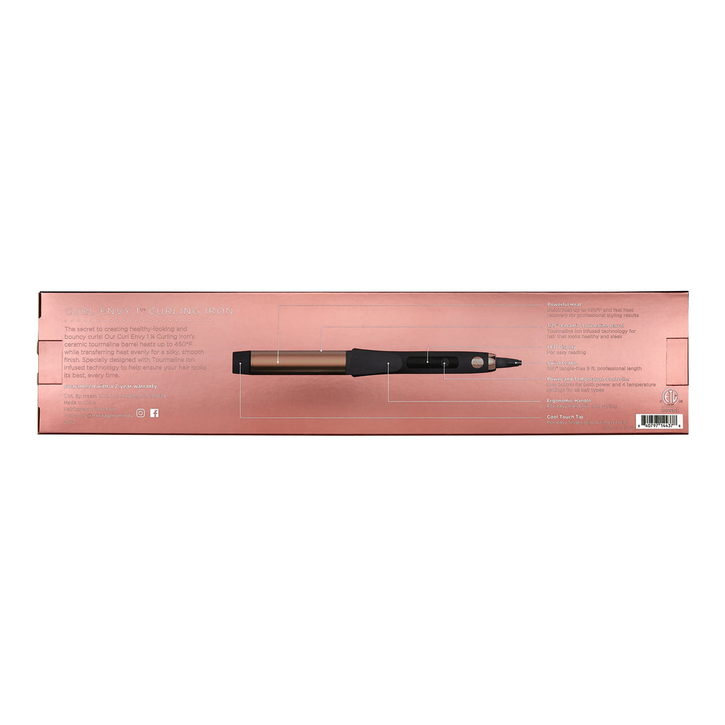 Ceramic Tourmaline Curling Iron 1 1/4 Inch P755
