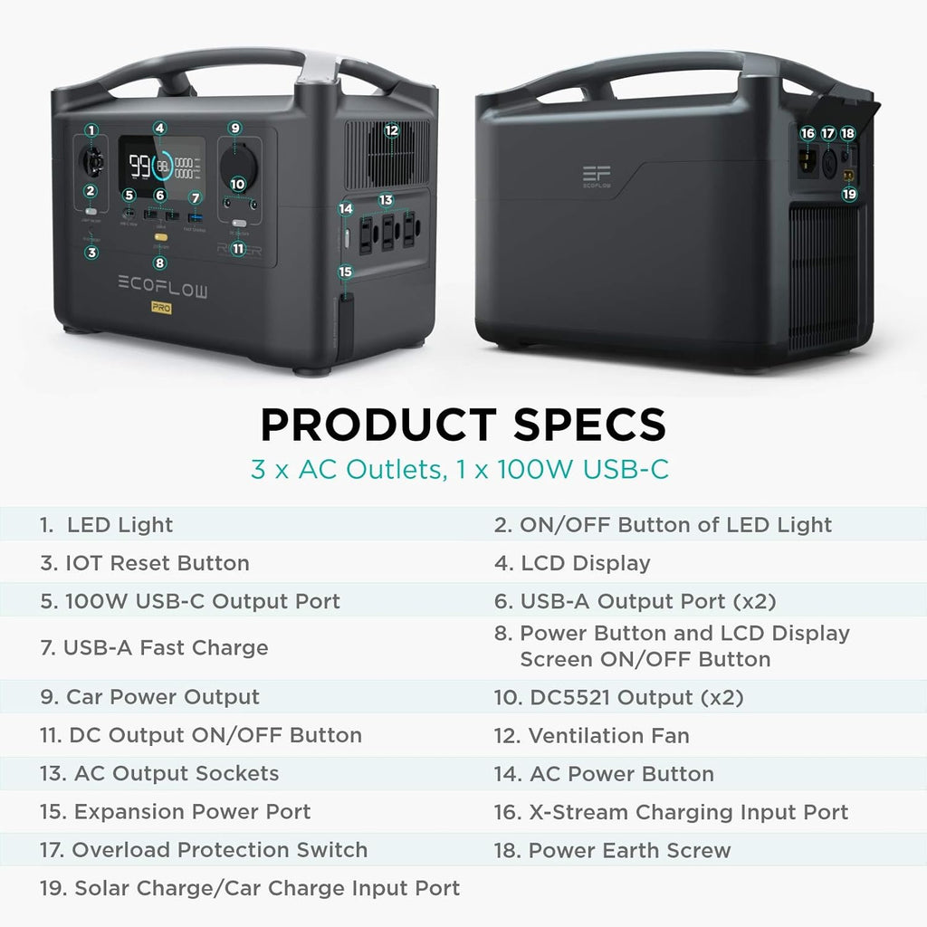 Portable Power Station 720Wh with Extra Battery Q79605