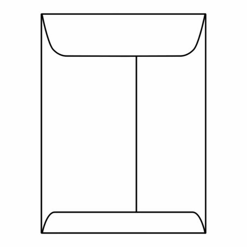 6-1/2 x 9-1/2 inch White Kraft Center Seam Catalog Envelopes, Box of 500 P732