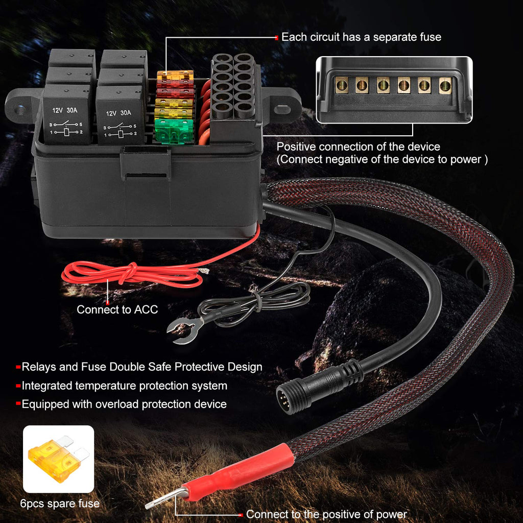 6 Gang Touch Switch Panel with Harness G78861
