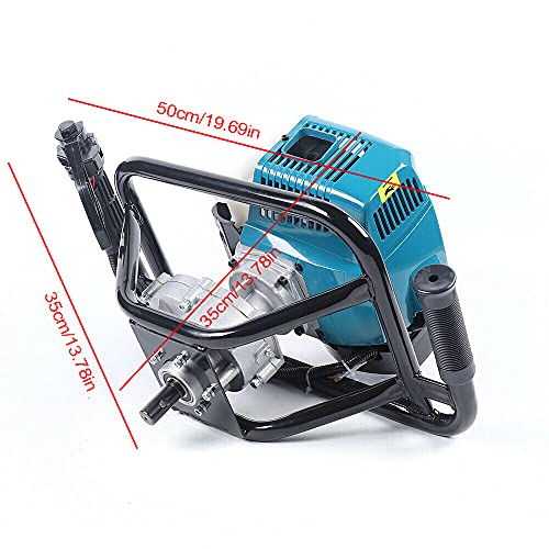 63cc Engine Post Hole Digger Earth Auger Borer G29179