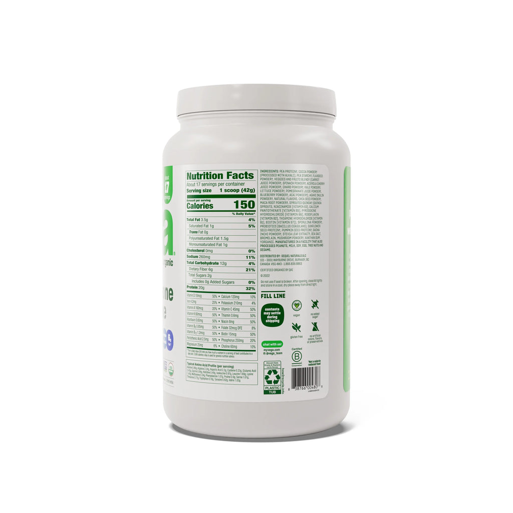 Chocolate Plant Based Protein Powder, 1.93 Pounds, 19 Servings Q23952