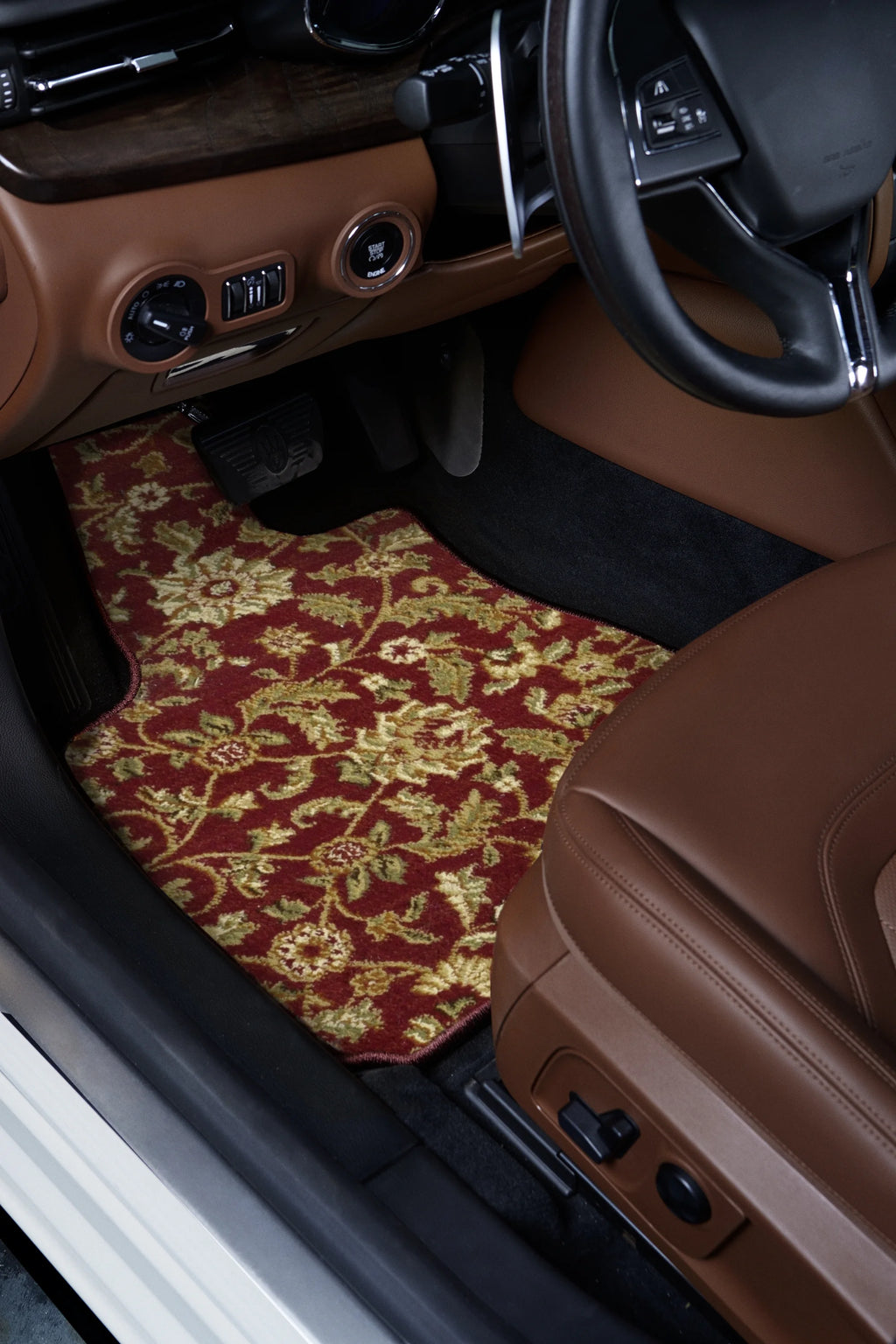 Red Oriental Car Mats U208762