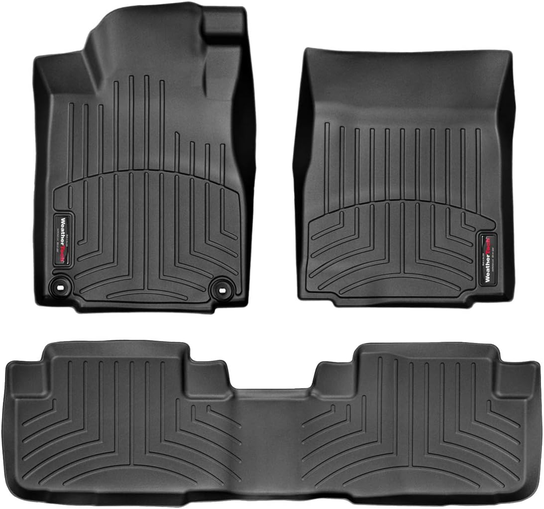 Custom Fit FloorLiner for 2012-2016 Honda CR-V, 1st & 2nd Row (Black) S969
