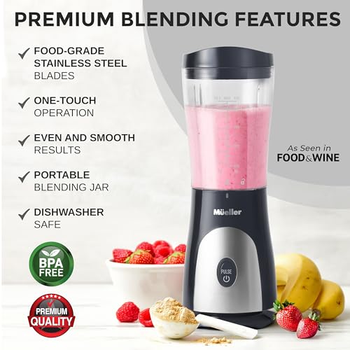 Black 15oz Personal Blender with Travel Cup and Lid S7737