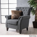Grey Tufted Fabric Club Chair X4800