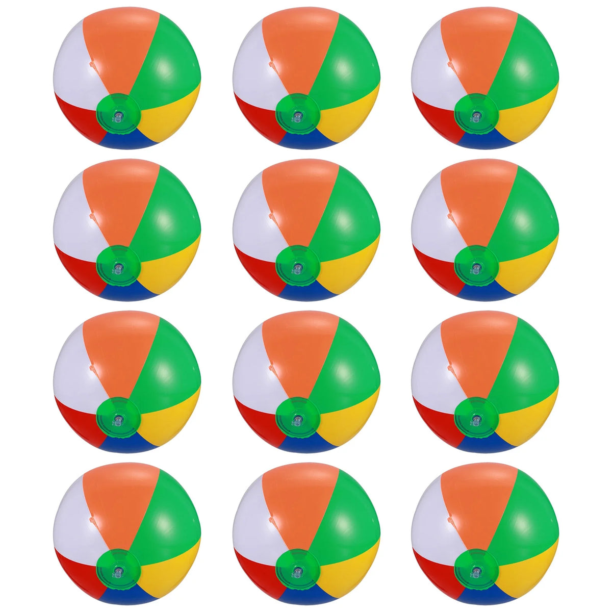 12 Pcs Inflatable Beach Balls Pool Toy D244