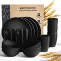 Wheat Straw Dinnerware Set for 4 with Cutlery K498893