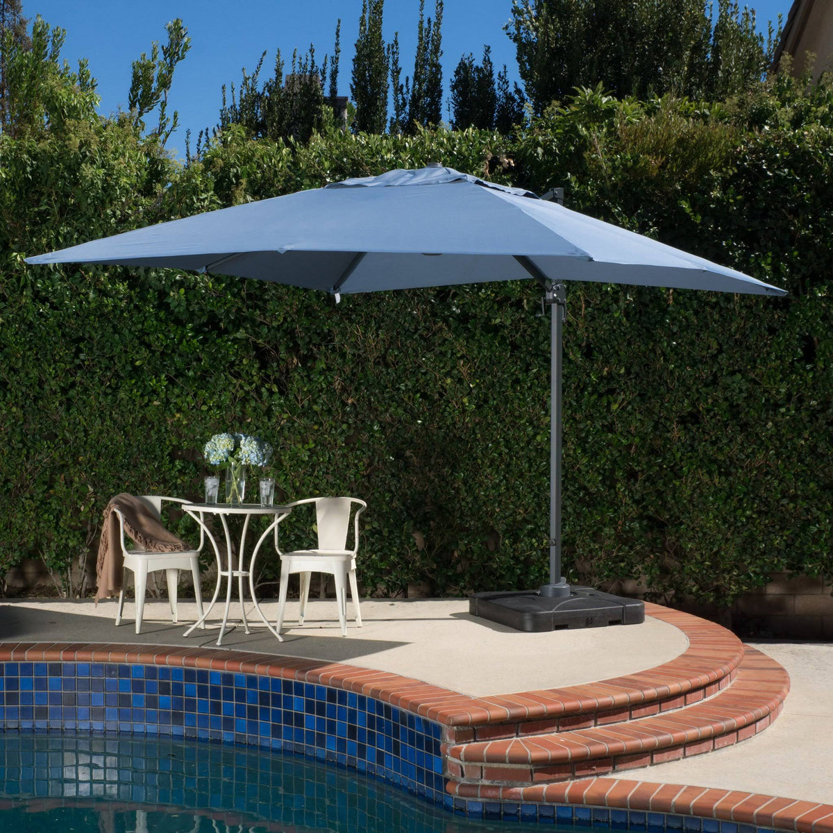 Outdoor 8-Foot Canopy Umbrella with Stand W1520