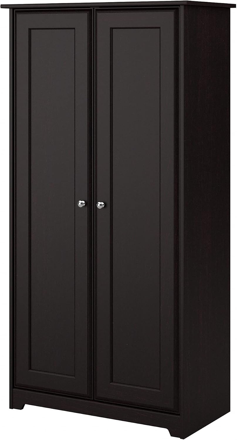 Espresso Oak Tall Storage Cabinet with Doors B391