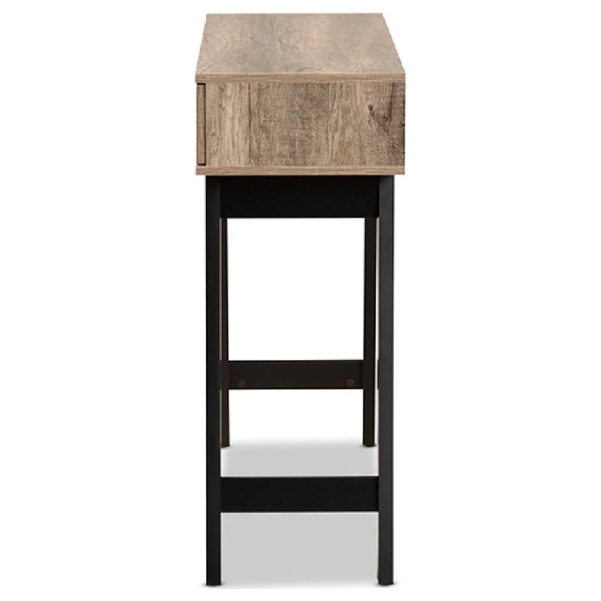 Light Brown Wood 2-Drawer Console Table W770