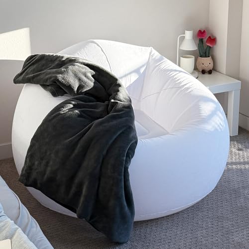 Black Inflatable Bean Bag Chair N770362