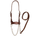 Brown Leather Show Halter V569