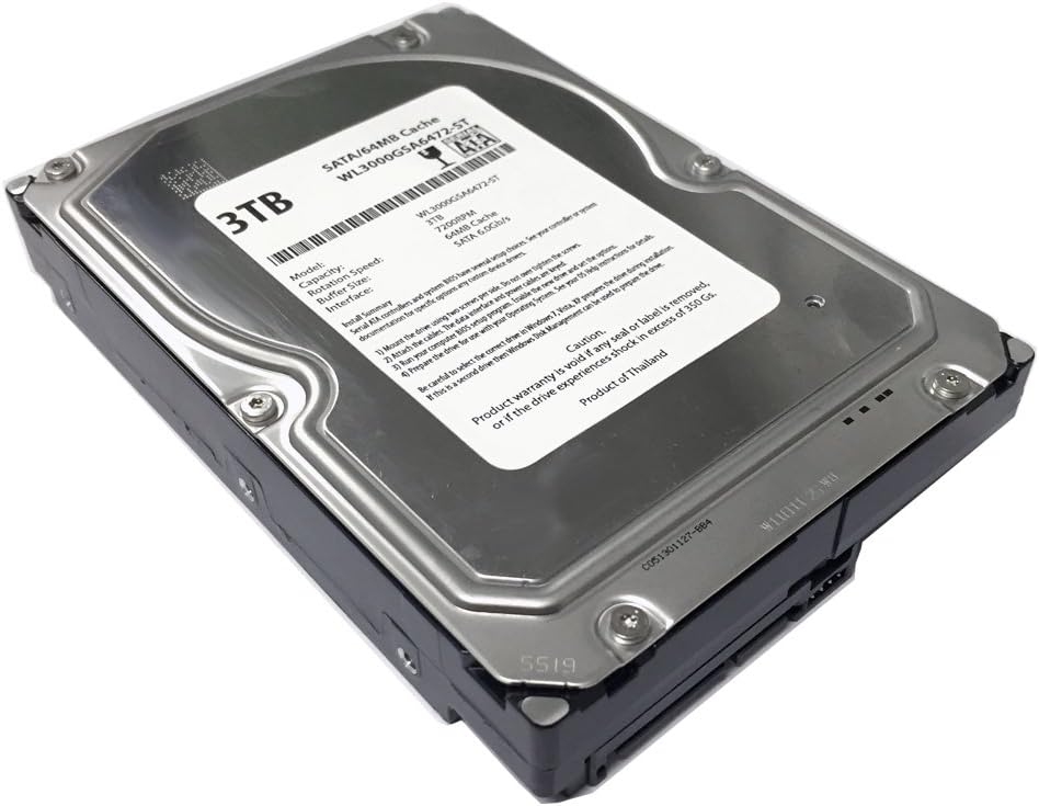 3.5 7200RPM 64MB Cache SATA 6.0Gb/s 3.5 Desktop Hard Drive Pack of 2 I4394