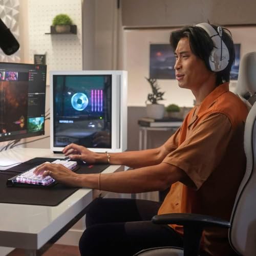 White Gaming Desktop PC with AMD Ryzen 5 5600G, GeForce GTX 1660 Super, 16GB RAM, 1TB SSD K2825