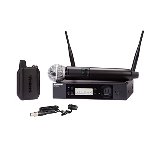 Dual Band Digital Wireless Microphone System with Handheld & Lavalier Mics N1923