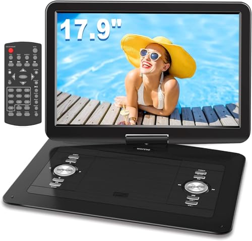 17.9" Portable DVD/CD Player with 15.4" Swivel Screen P974