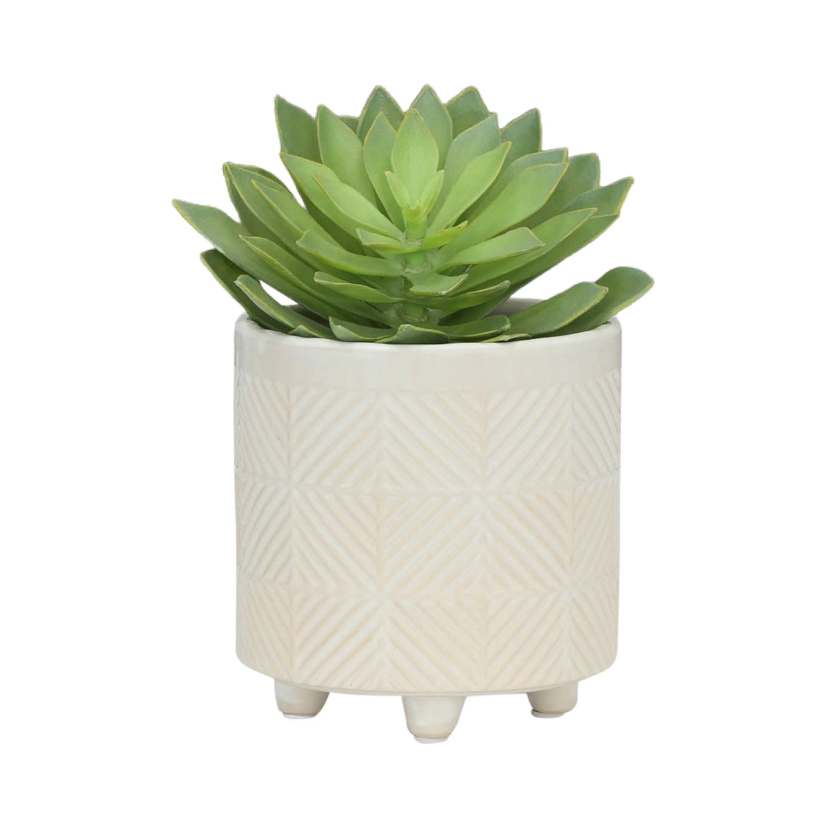 Set Of 2 8" Textured Ceramic Planters N25653
