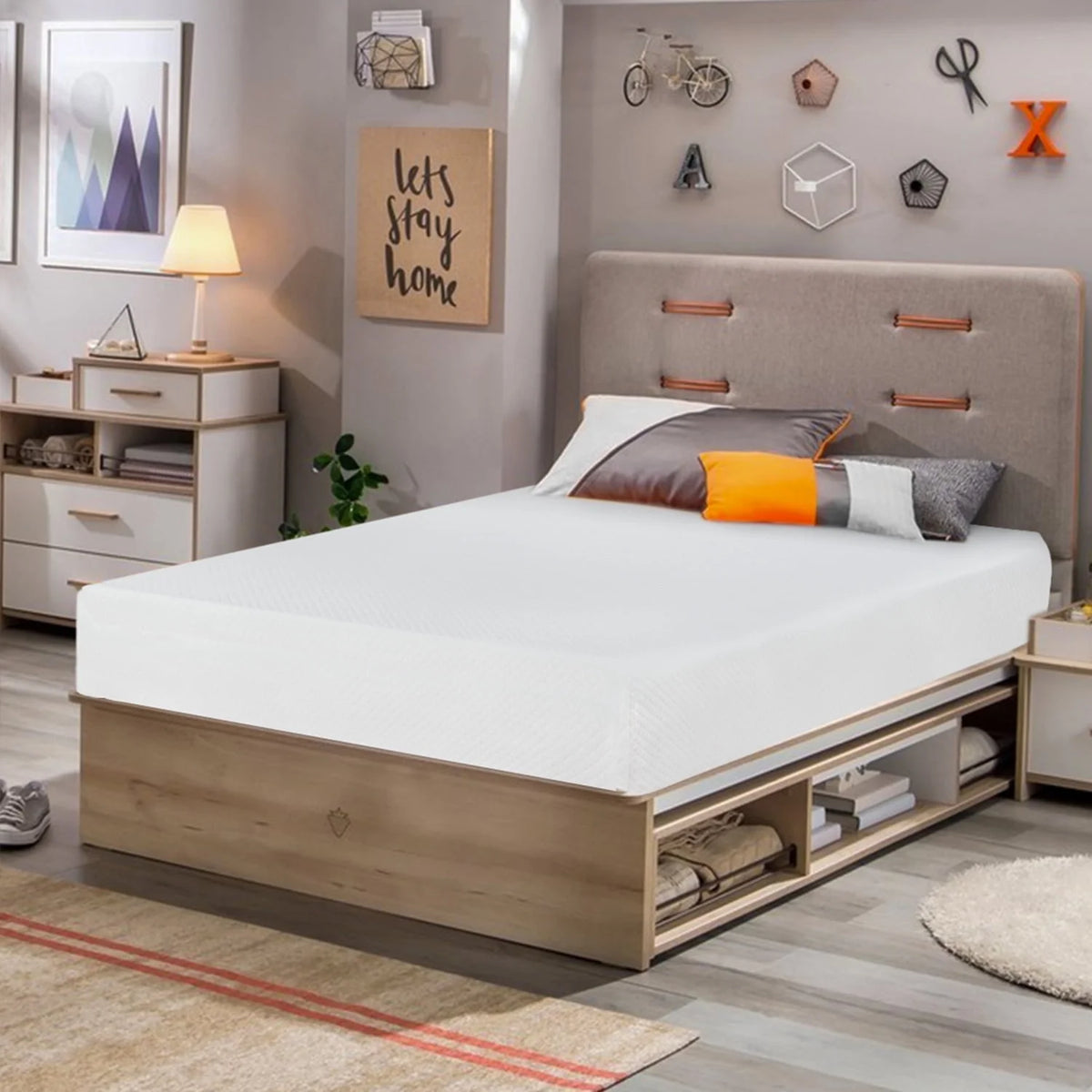 8 inch Twin Size Memory Foam Gel Mattress Q819313