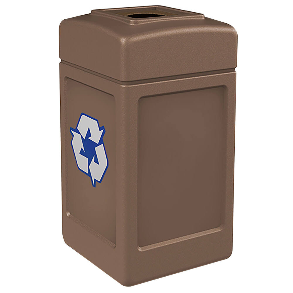 42 Gallon Round Open Top Recycling Can N848690