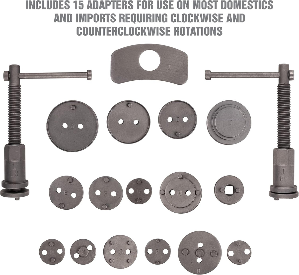 Disc Brake Tool Set with 11 Adapters V1016