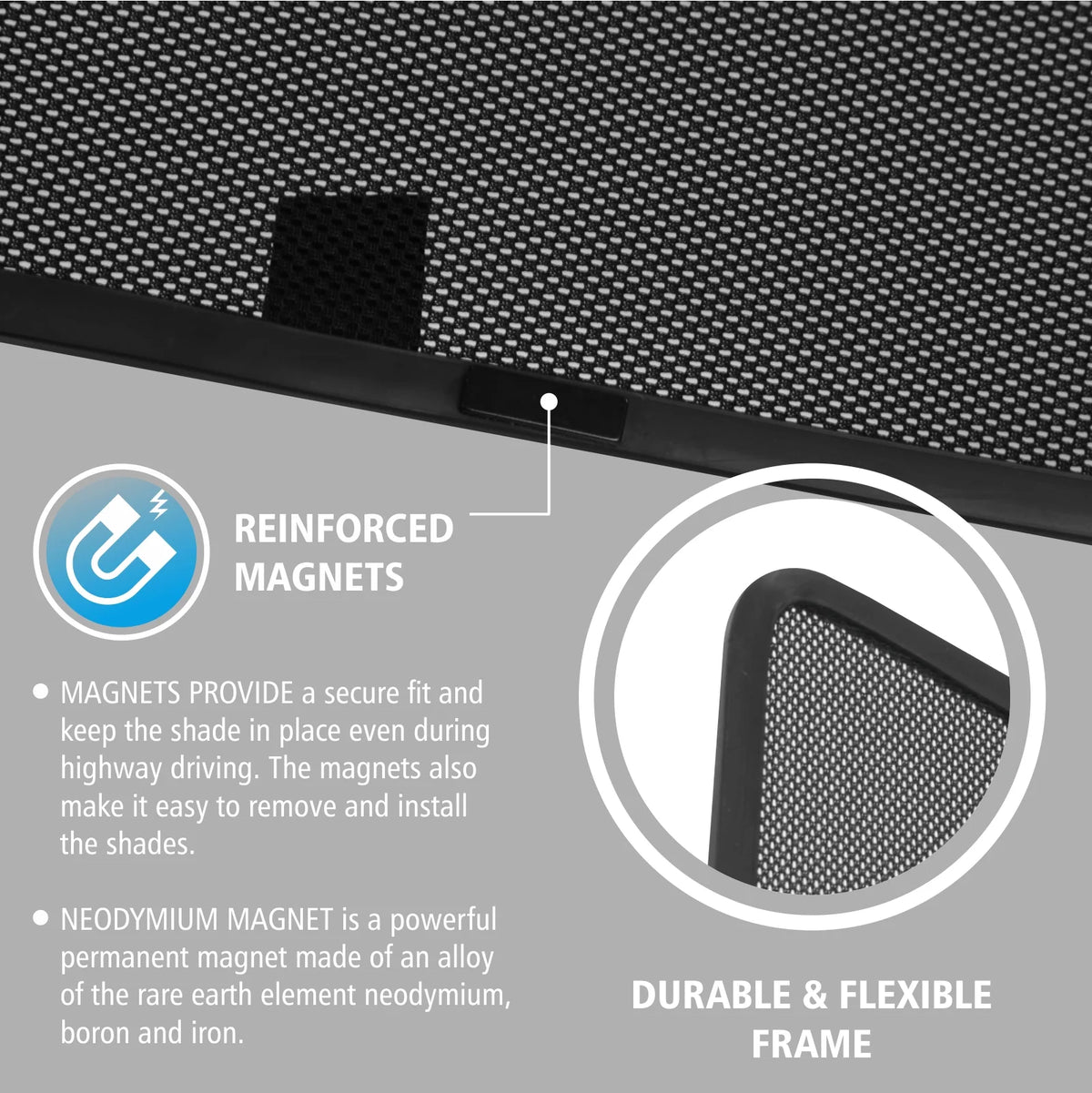 Magnetic Car Window Sunshade for Toyota Highlander 2014-2019 L5121