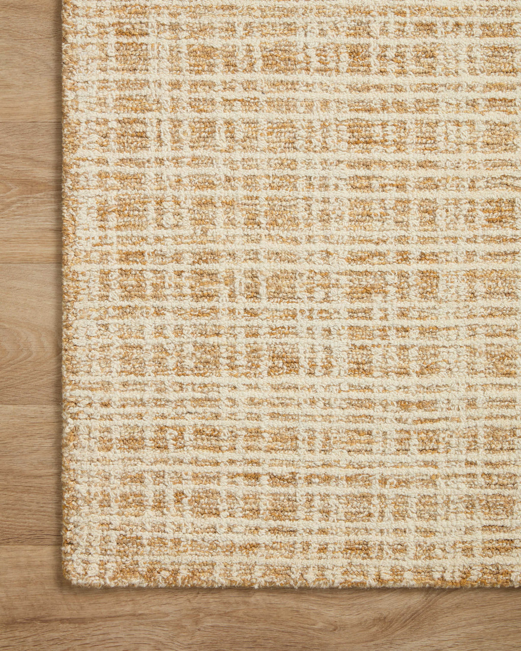 Straw/Ivory Plaid Area Rug P43187