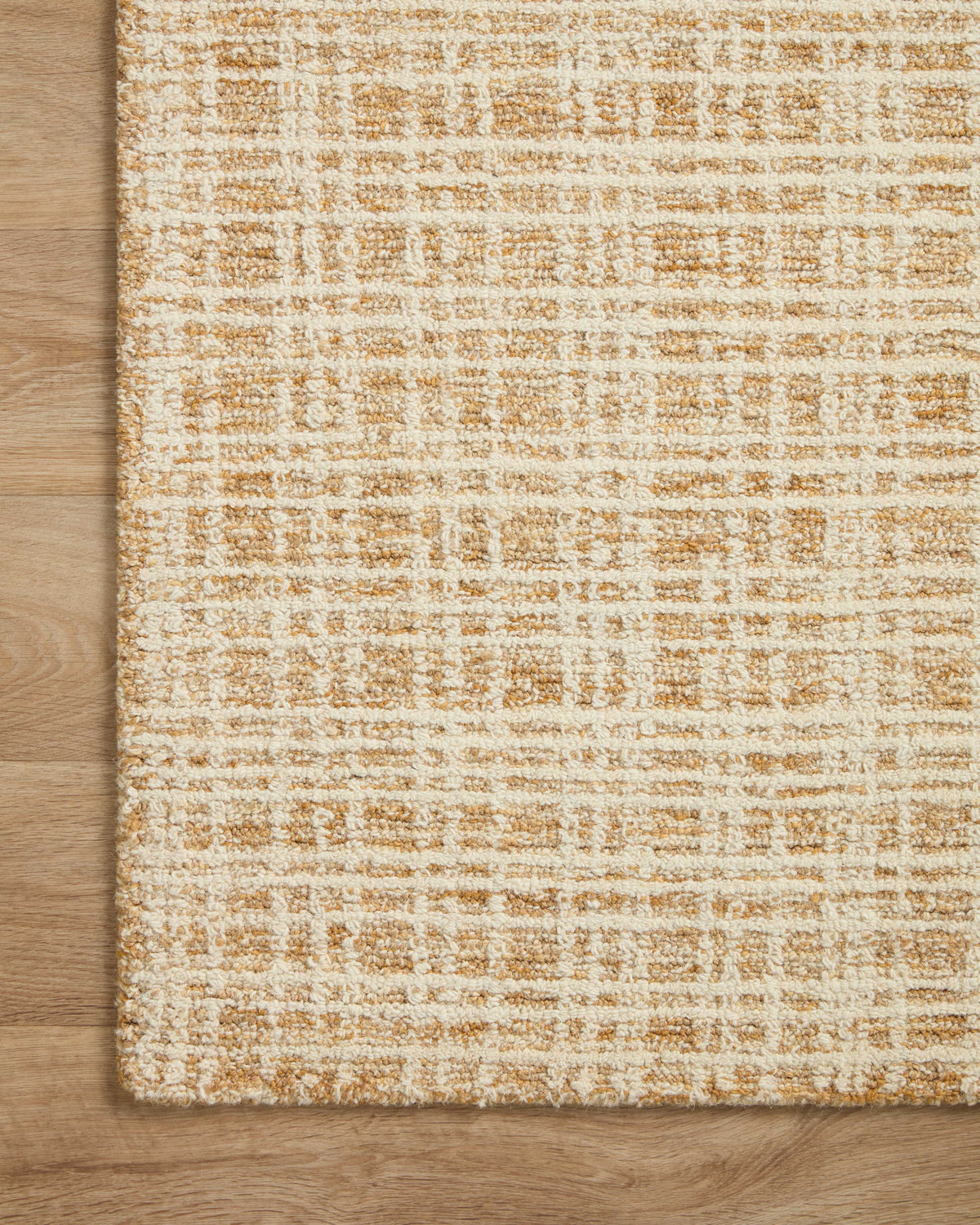 Straw/Ivory Plaid Area Rug P43187