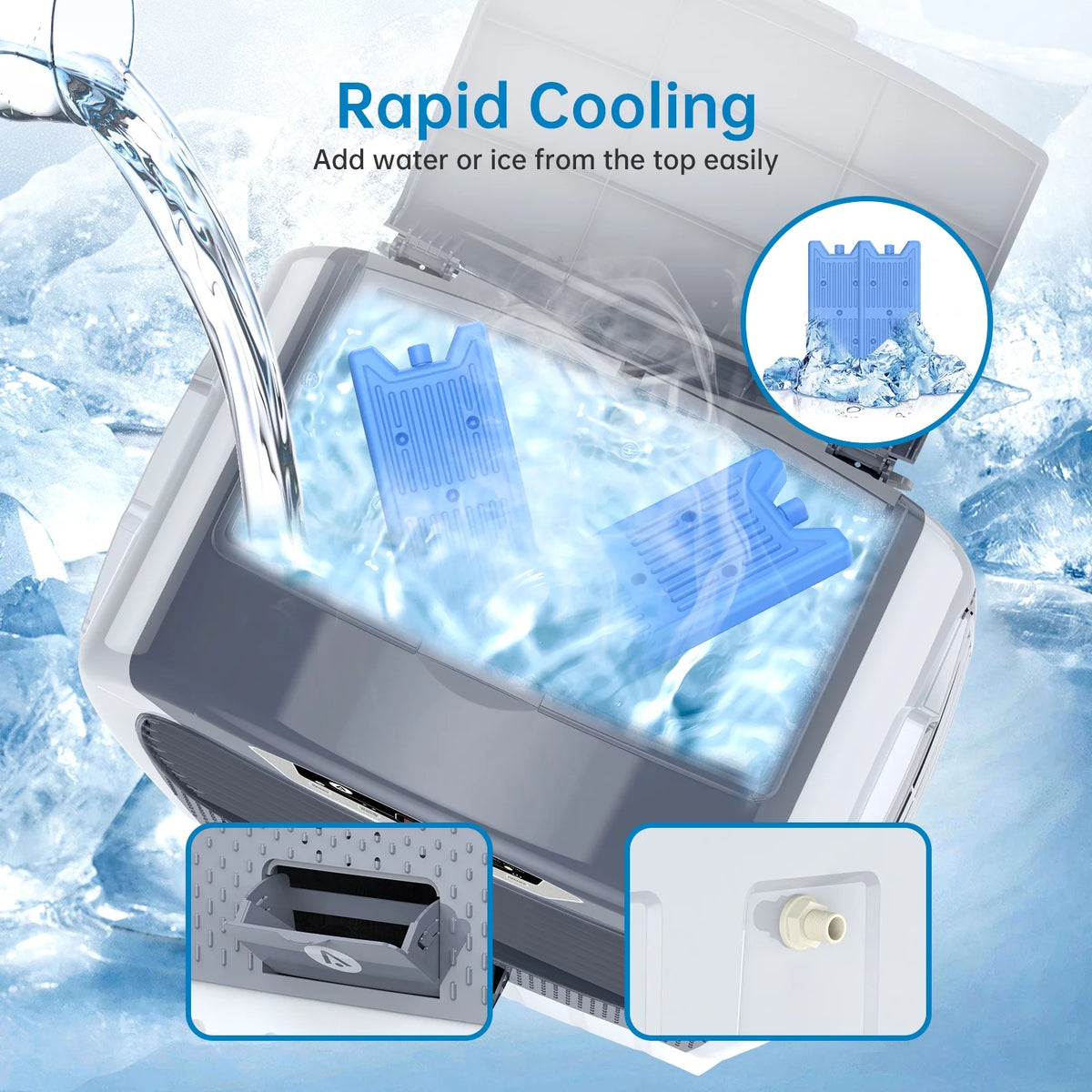 3-in-1 Portable Evaporative Air Cooler Fan & Humidifier with Remote Y944