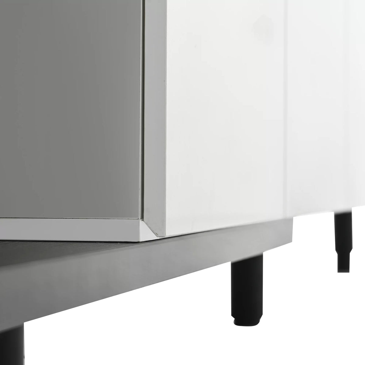 White TV Stand with 3 Storage Drawers M203