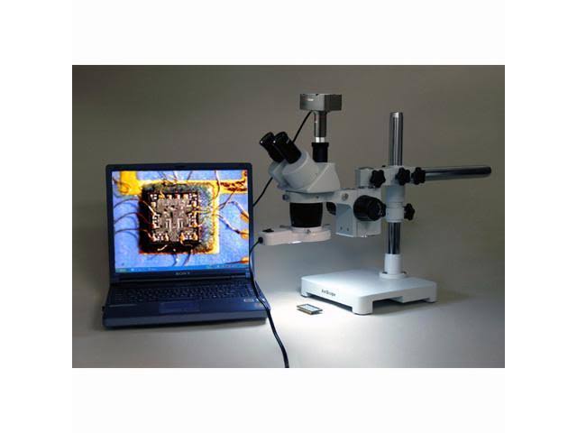 20X 40x Stereo Boom Microscope with Fluorescent Light and 5MP Camera Z9166