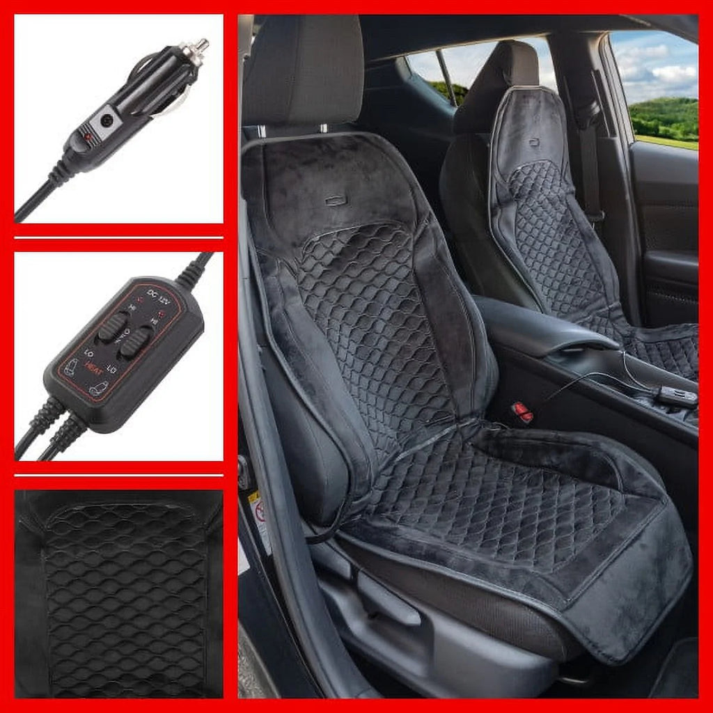 12V Heated Seat Covers 2-Pack X612439