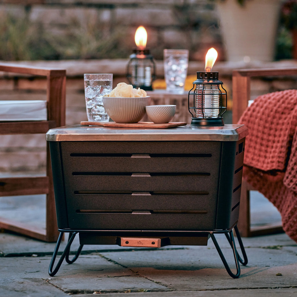 Gold Fire Pit Table Top Cover J85934
