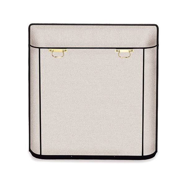 Traditional Fireplace Screen with Welded Kick Plate Matte Black X271511
