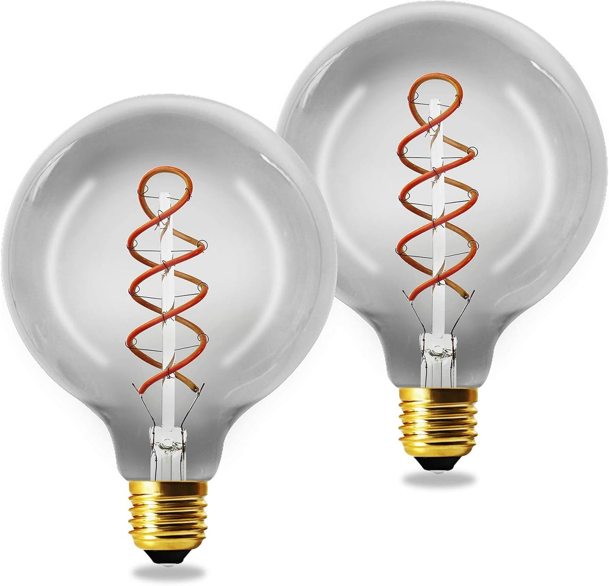 12 Pack Dimmable LED Edison Bulbs, E12 Base, 3W, Warm White 2200K, Amber Glass, Candle Bulb H851903