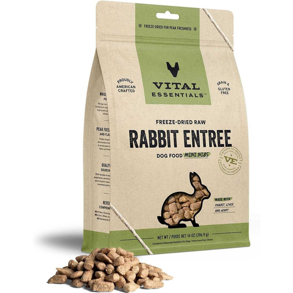 Freeze Dried Raw Rabbit Dog Food Mini Nibs K28141