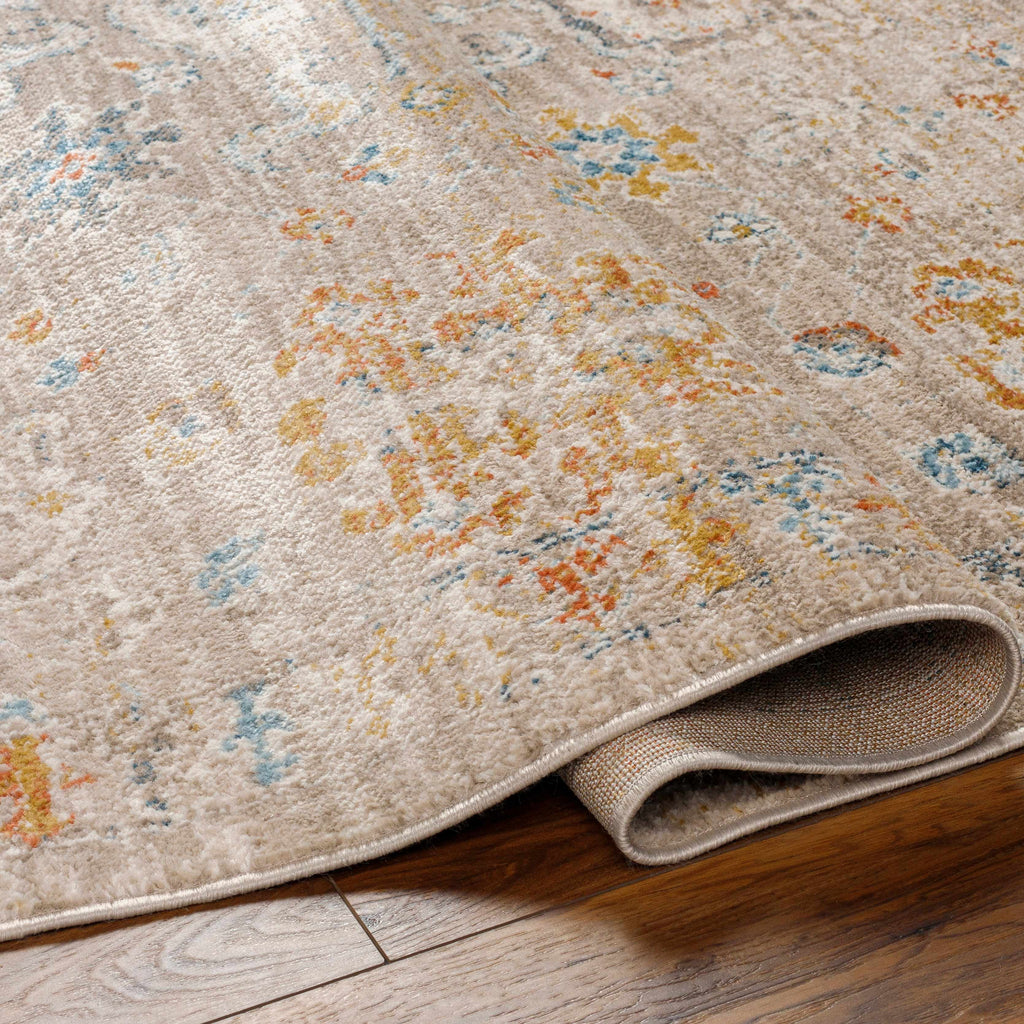 Brown Gray Beige Area Rug E565