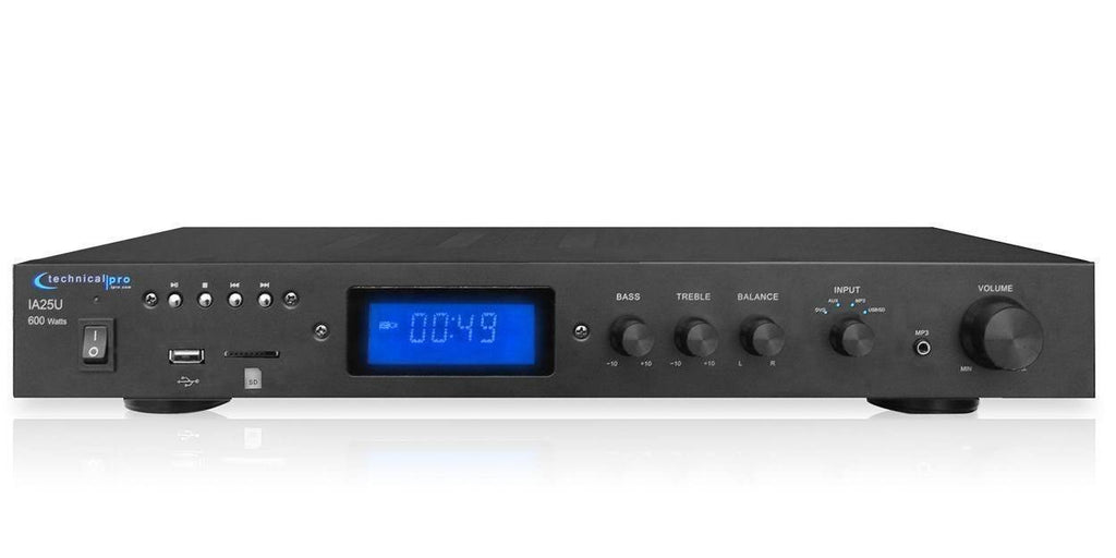 600 Watt Power Amplifier with USB and SD Card Inputs Y7287