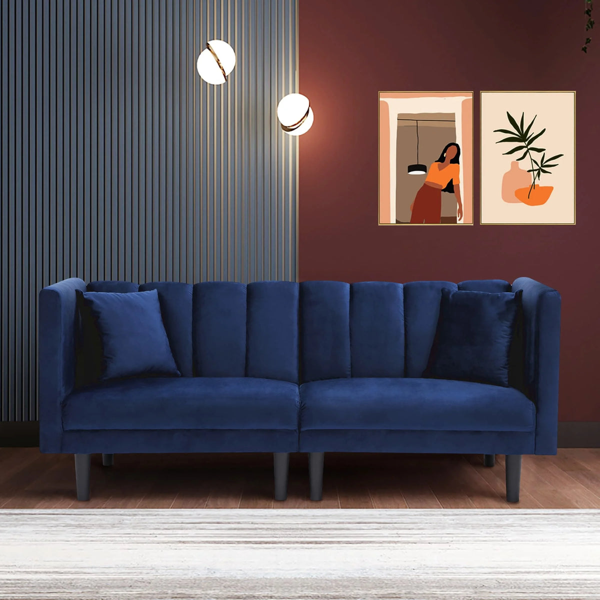 Velvet Futon Sofa Bed F646