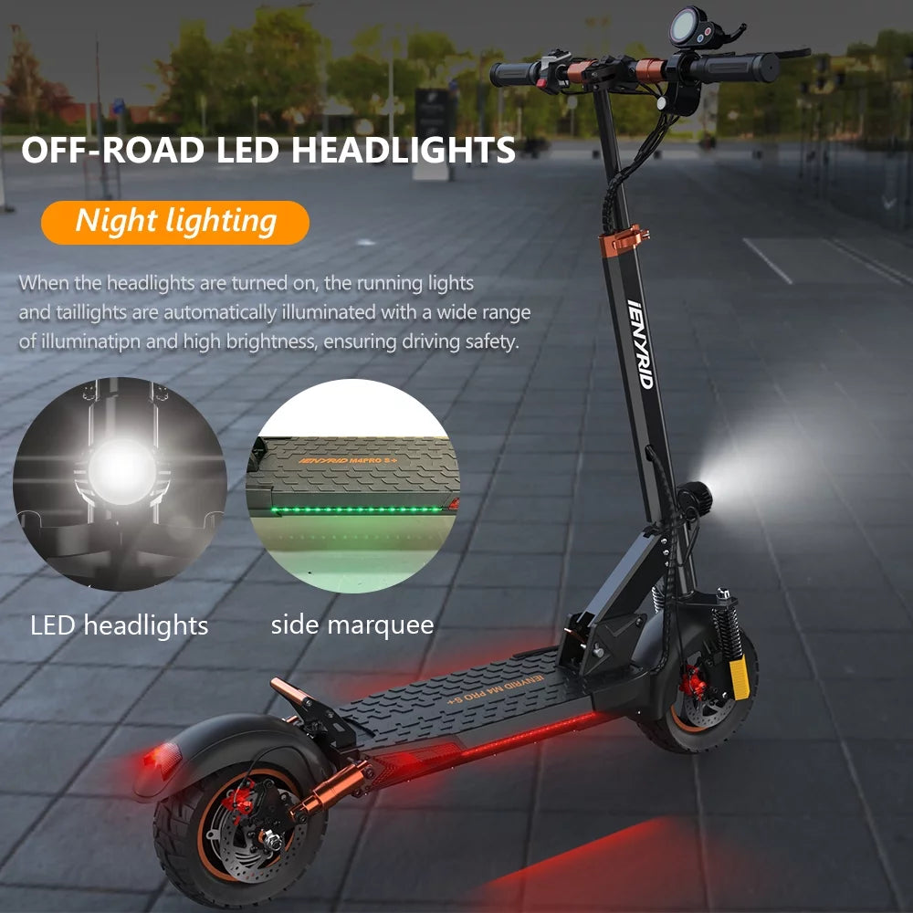 800W Foldable Electric Scooter 28 MPH 22 Miles 10 inch Tires U95708