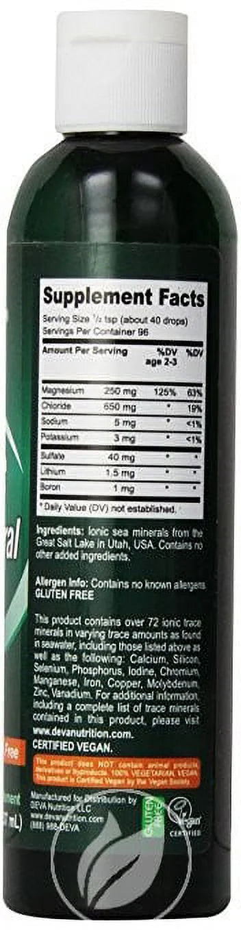 (3 Pack) Vegan Trace Mineral Drops 8oz O64076