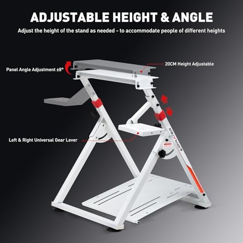 Black Sim Racing Wheel Stand with Shifter Mount L622095