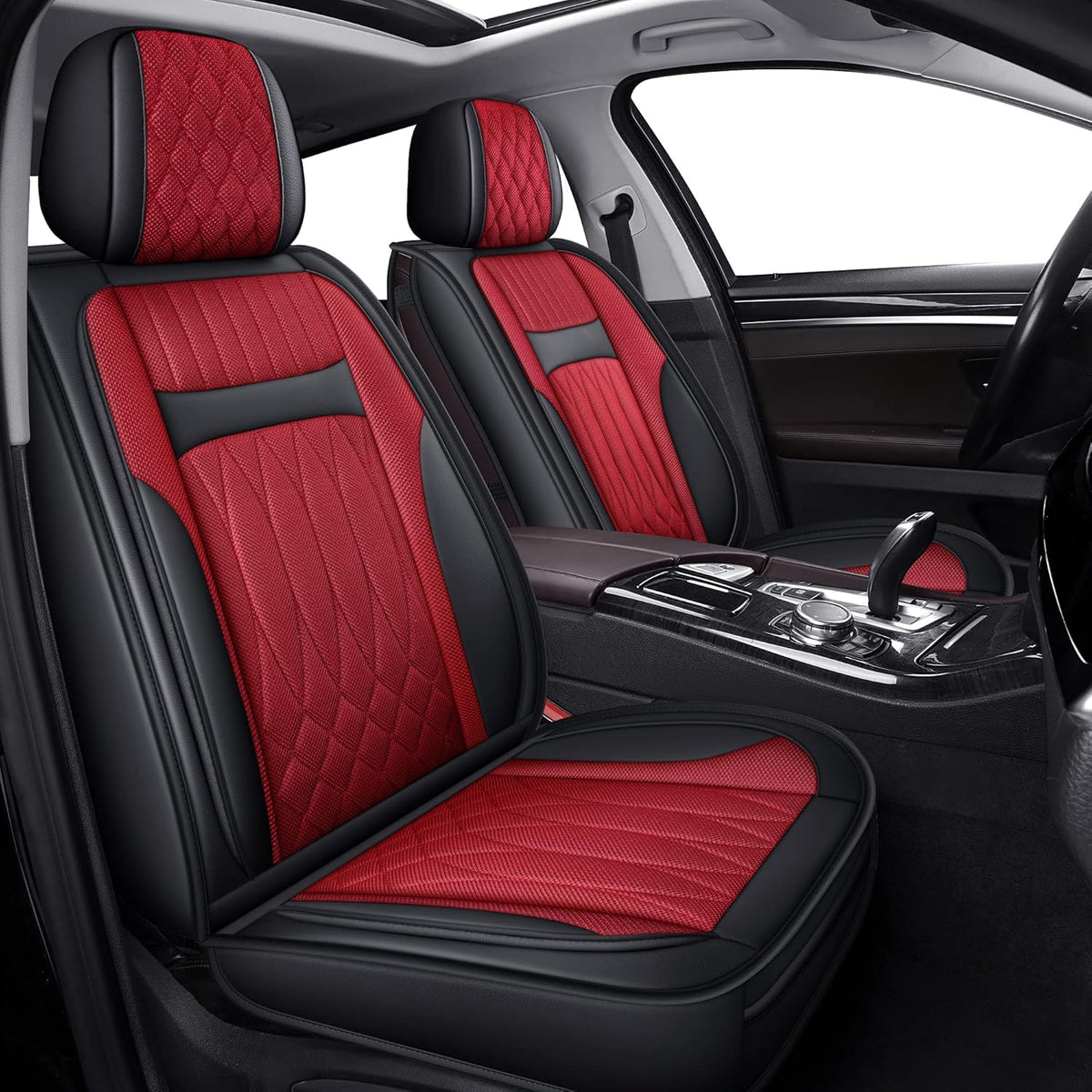 Red Car Seat Covers Full Set P4818