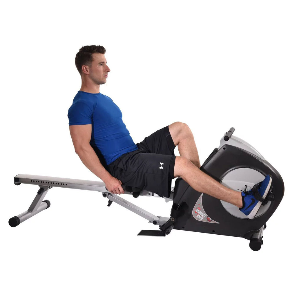 2 in 1 Recumbent Exercise Bike and Rower Machine with Magnetic Resistance S152665