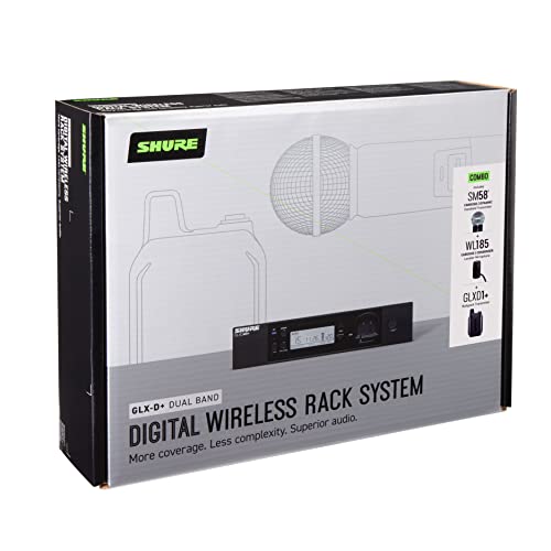 Dual Band Digital Wireless Microphone System with Handheld & Lavalier Mics N1923