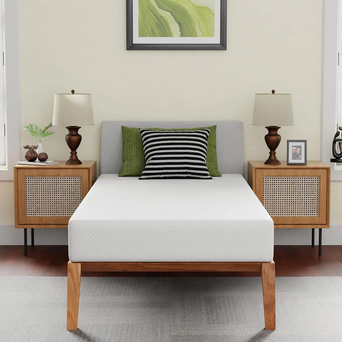 8 inch Twin Size Memory Foam Gel Mattress Q819313
