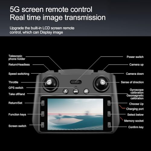 White 4K GPS UHD Drone with Camera O518942