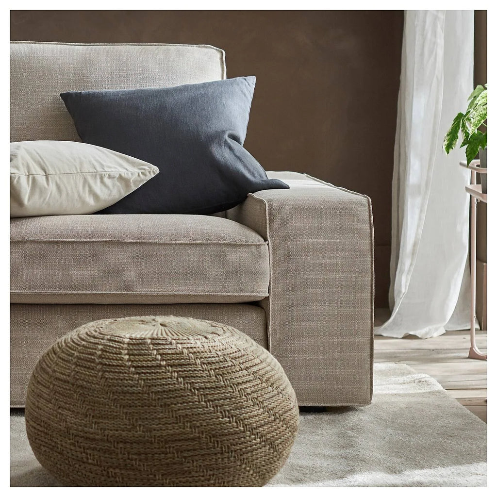Beige Sofa with Chaise E953