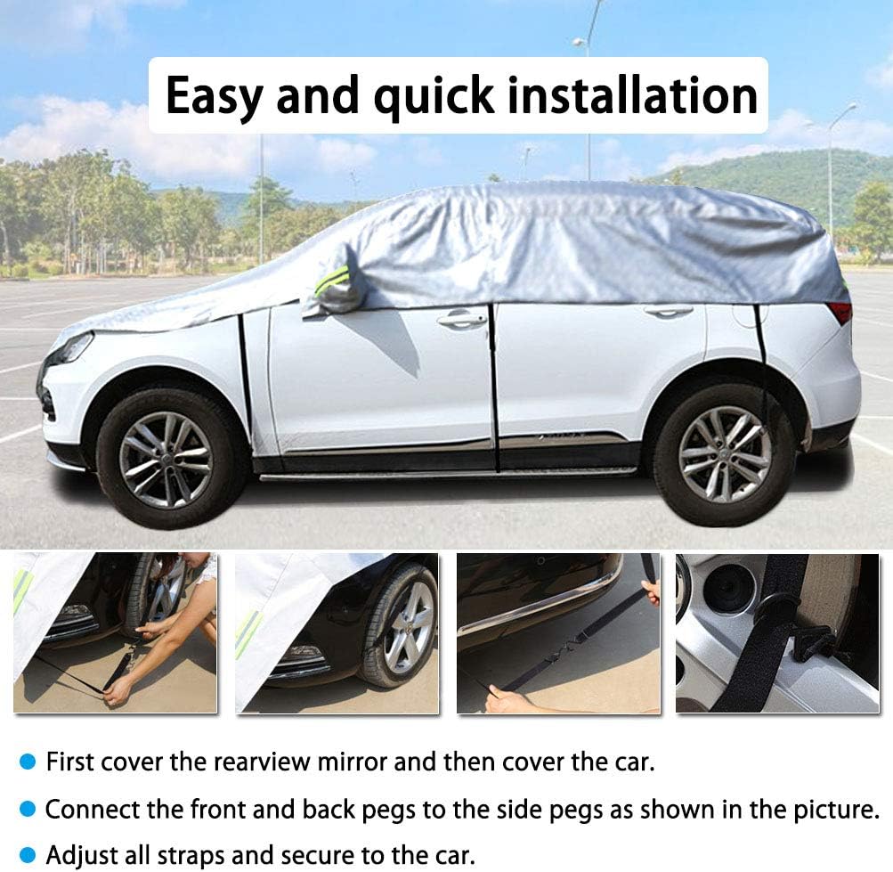 Half Car Cover 210D Oxford Fabric R342
