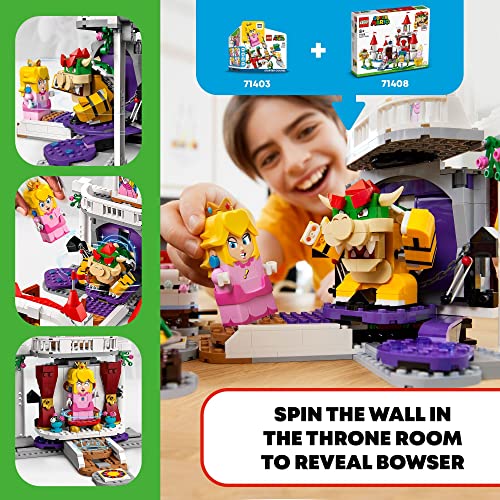 Peach’s Castle Expansion Set 71408, Buildable Game Toy with Bowser and Toadette Figures P5048